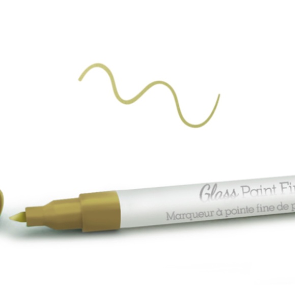 Glass Paint Fineliner Marker 3ml (Gold) - Picture 2 of 4